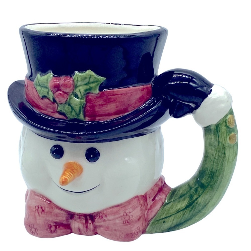 Vintage Fitz & Floyd Snowman Mug